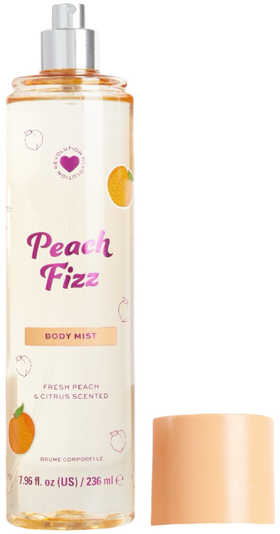 I Heart Revolution Spray parfumat pentru corp Peach Fizz, 236 ml
