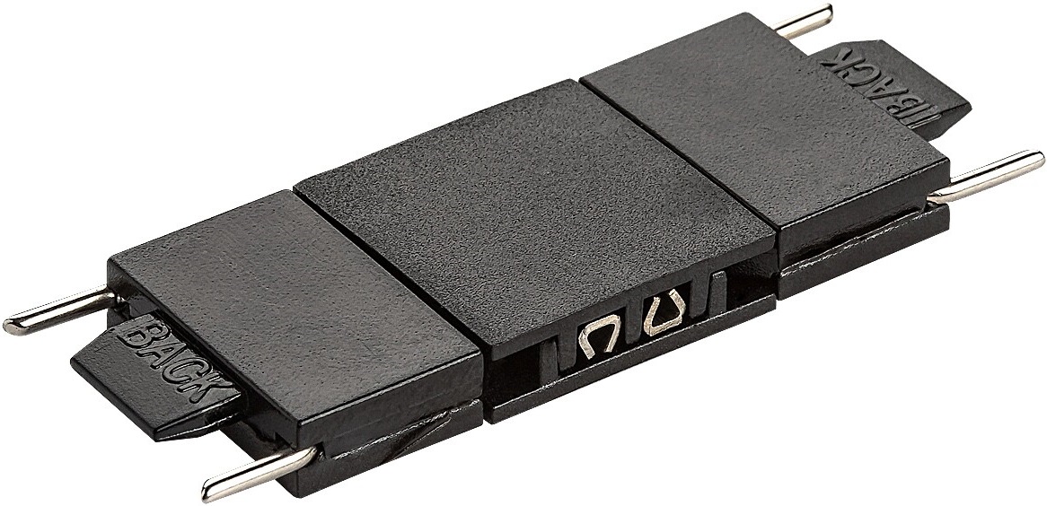 Conector drept în formă de I Rabalux - LiTrack, Connect+ 70201, negru