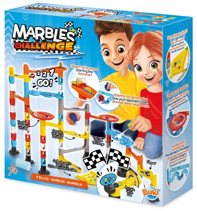 Joc cu bilute de marmora Buki Construction - Provocare