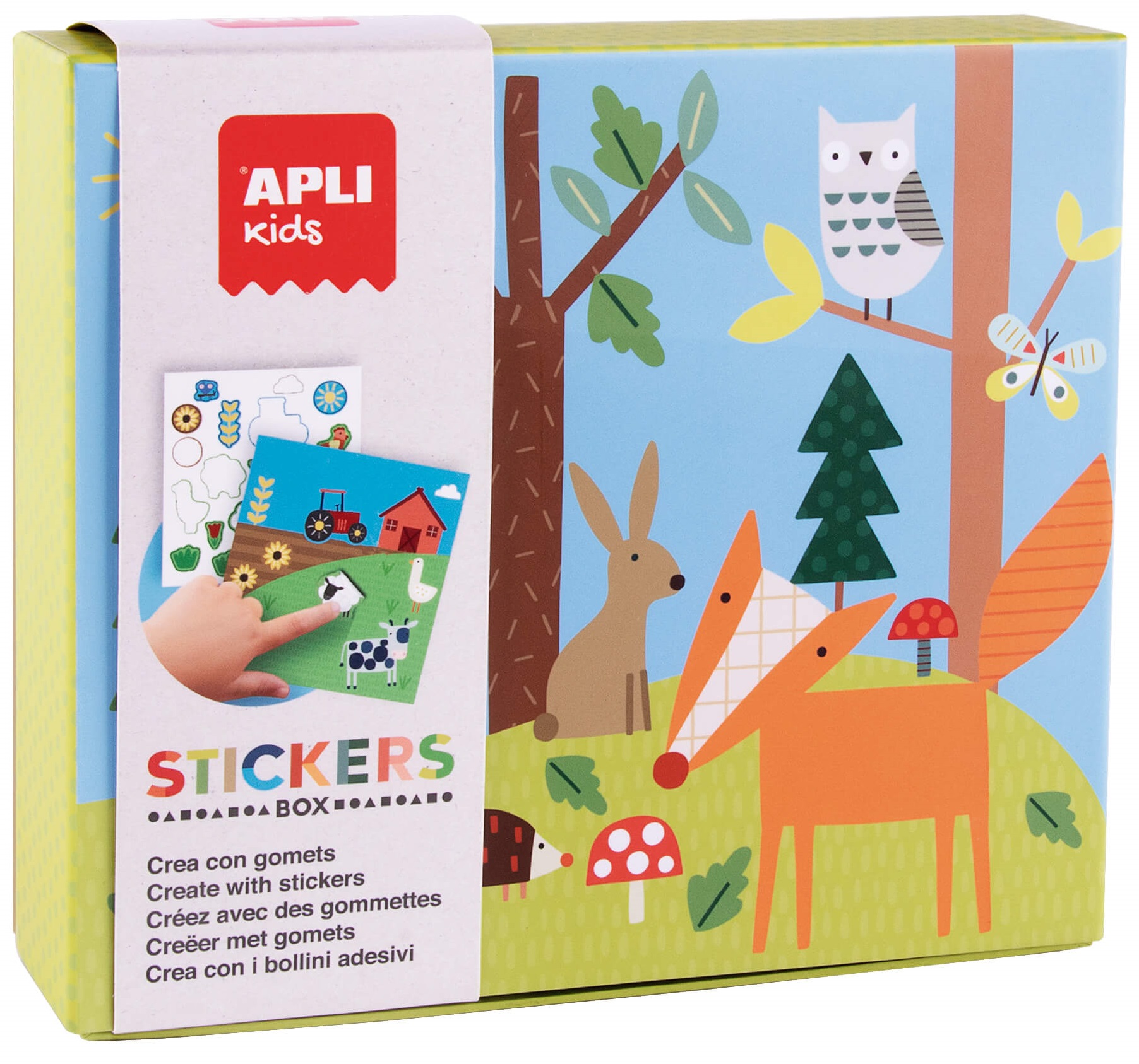 Joc cu stickere si forme geometrice Apli Kids - Padure