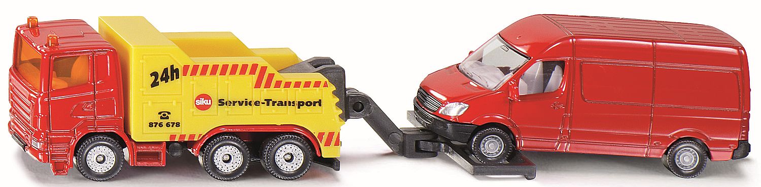 Mașinuță din metal Siku Super - Camion de interventii cu microbuz