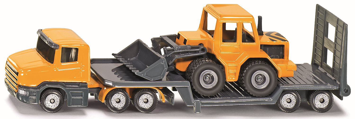 Masinuta metalica Siku - Camion cu platforma si fadroma