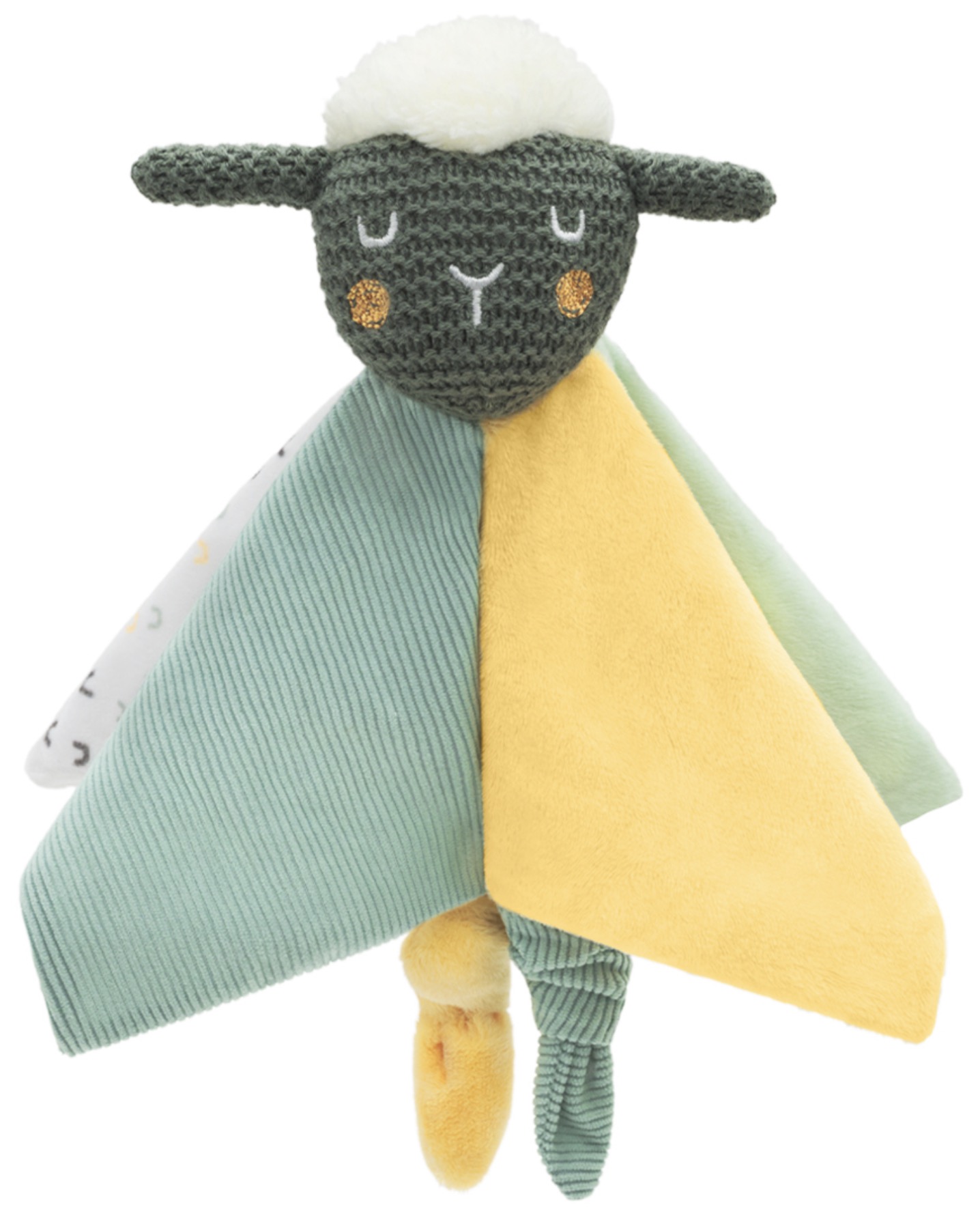 Jucărie de pânză cu zornăitoare KikkaBoo Sleepy Sheep