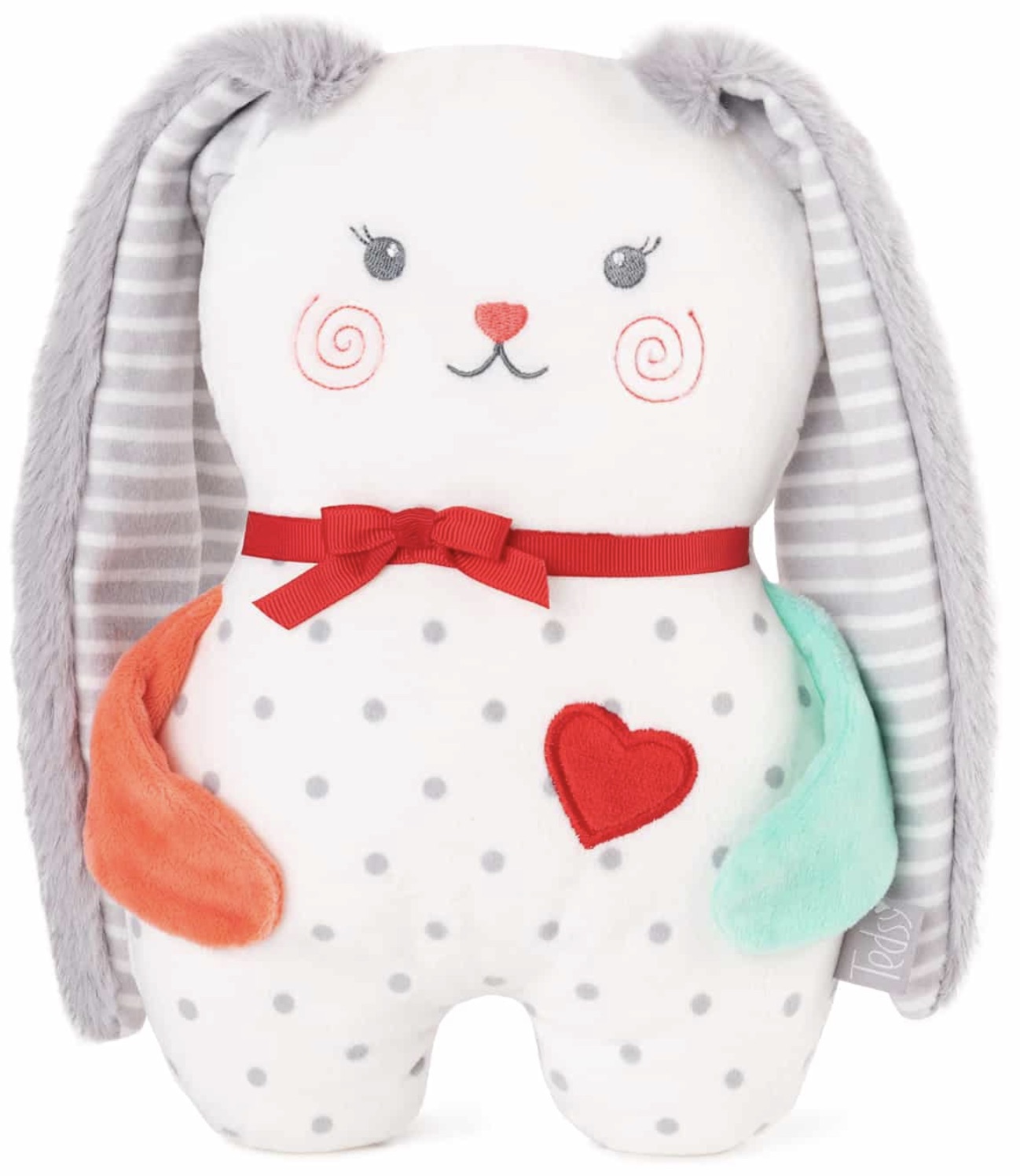 Jucărie anti-colici cu sâmburi de cireșe Amek Toys - Iepuraș, Fuzzy the rabbit