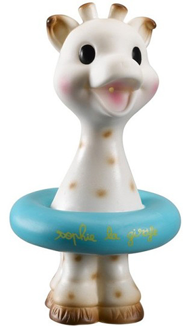 Jucărie de baie Sophie la Girafe - Girafa Sophie, cu colac albastru