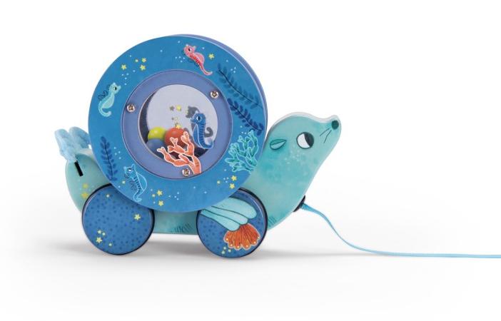 Jucărie de tras Moulin Roty - Leu de mare