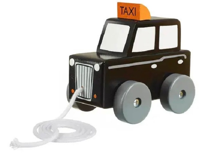 Jucarie de tragere Orange Tree Toys - British Collection, Taxi