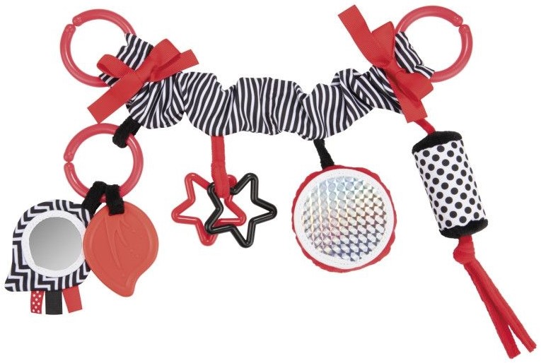 Jucărie cărucior Canpol - Sensory Toys, roșu