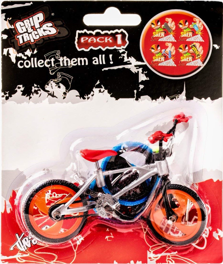 Jucarie pentru degete Grip&Trick - Finger BMX Stunt, gri