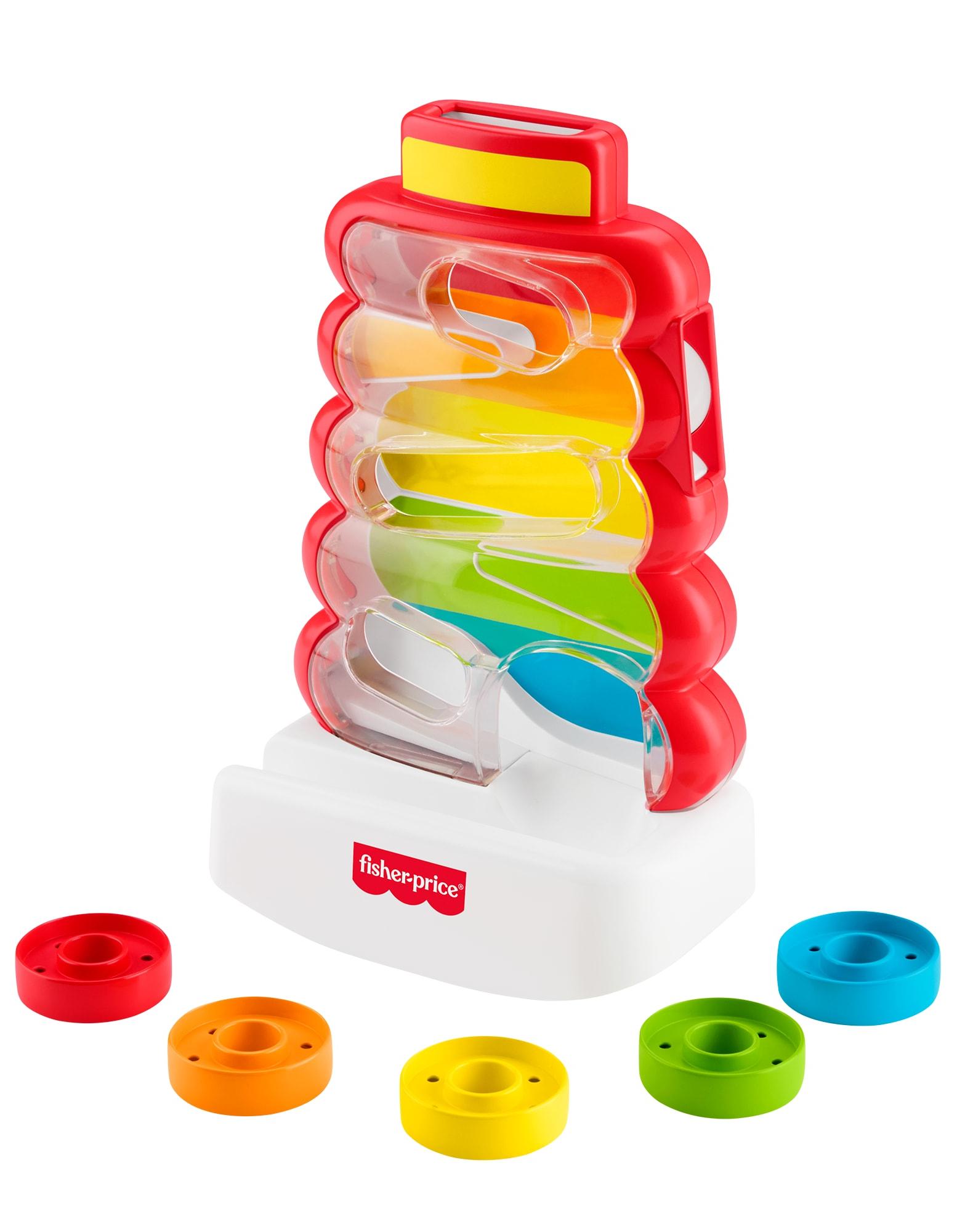 Jucărie de sortat Fisher Price - Rock-a-Stack, cu 5 inele