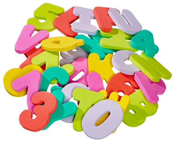 Vital Baby Bath Toys - Litere și numere