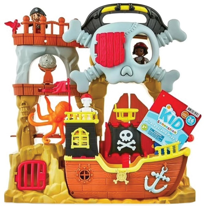 Set de joacă Tiny Kiddom L&S - Insula Piraților, 26 piese