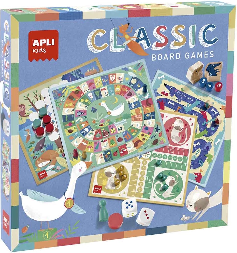 Set de joacă Apli Kids - Jocuri de societate clasice, 4 buc