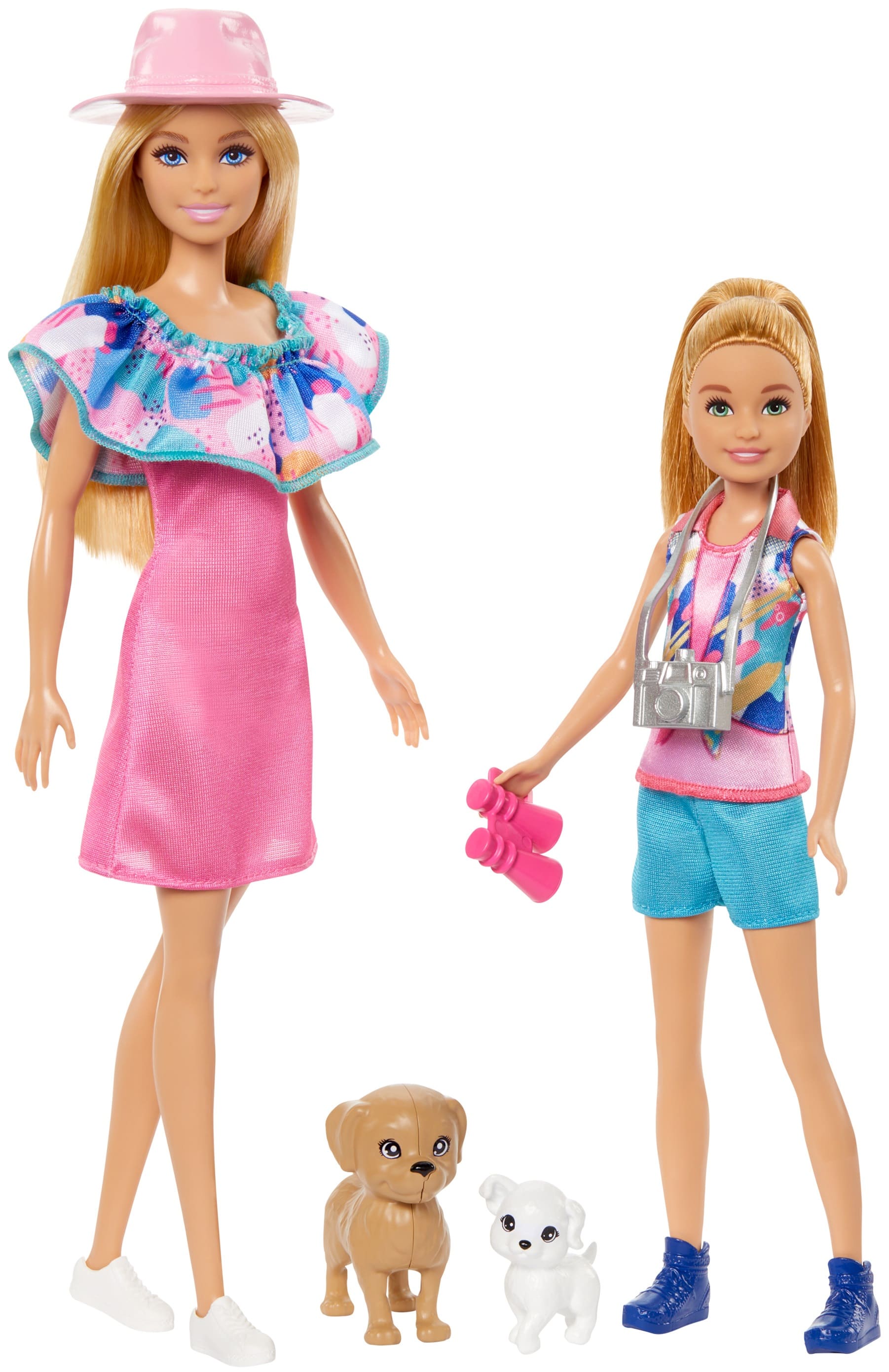 Set joc  Barbie - Barbie si Stacey cu catelusi si accesorii