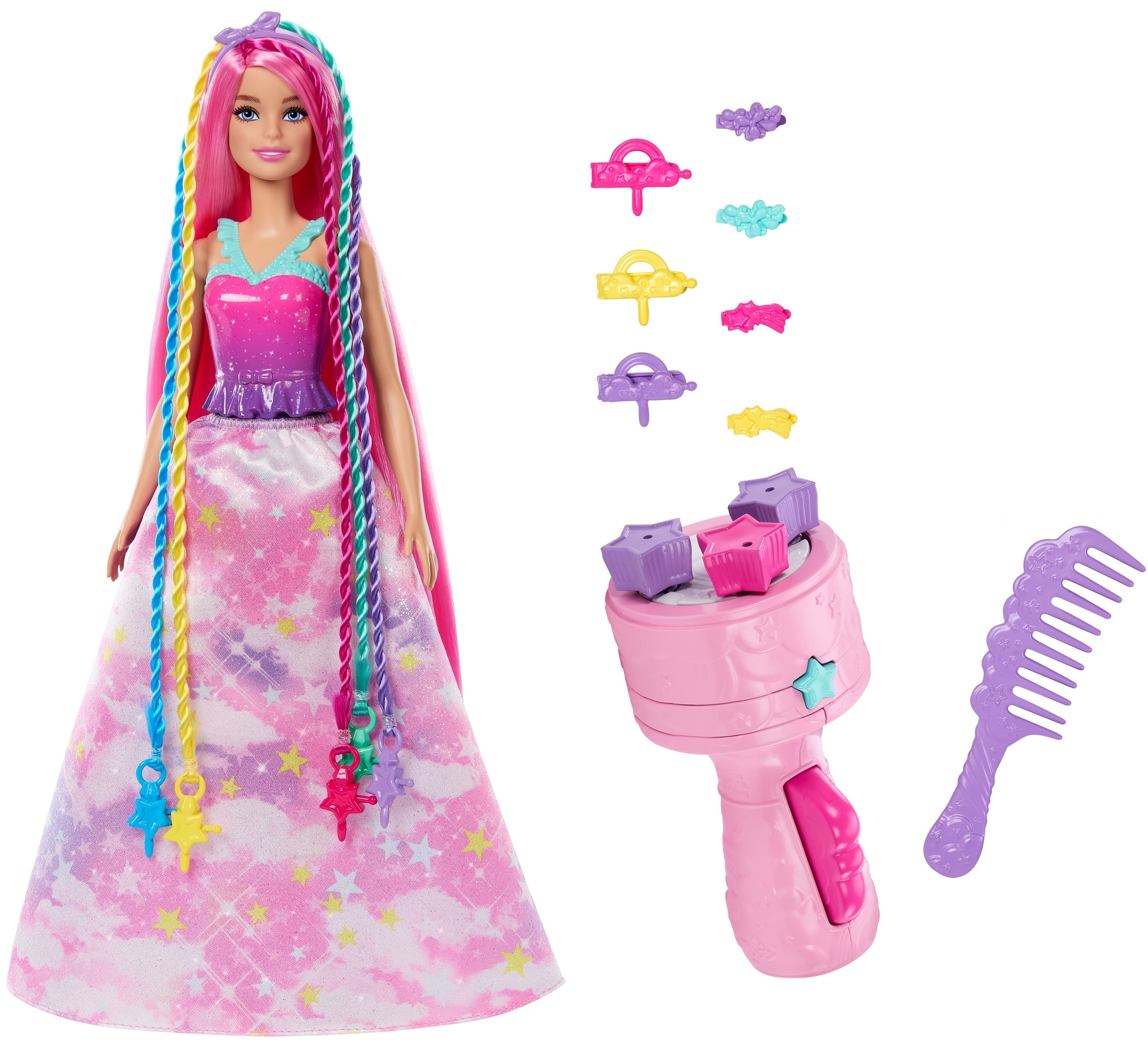 Set joc  Barbie Dreamtopia - Păpușă cu o împletitură