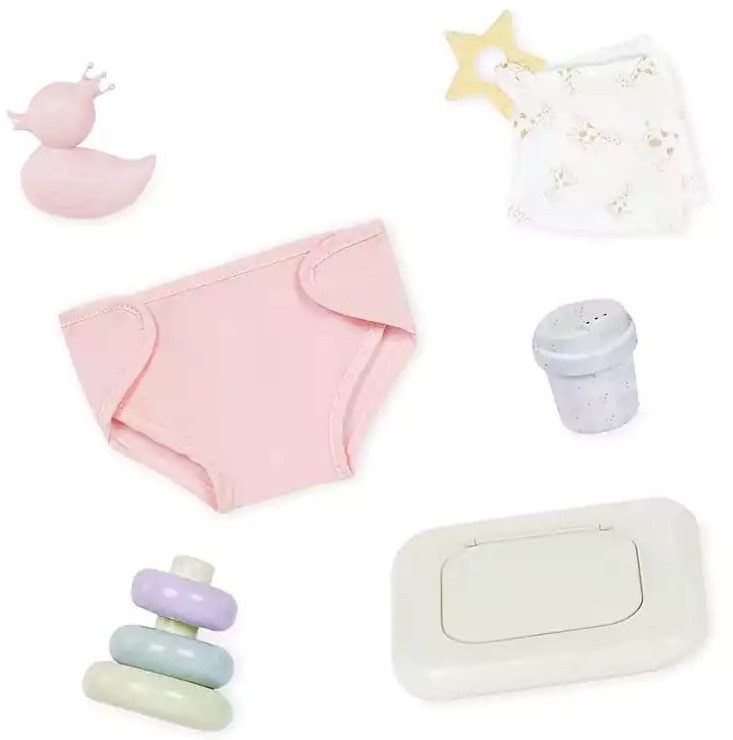 Set de joc Battat Babi -  Accesorii pentru nou-născuți, 9 piese