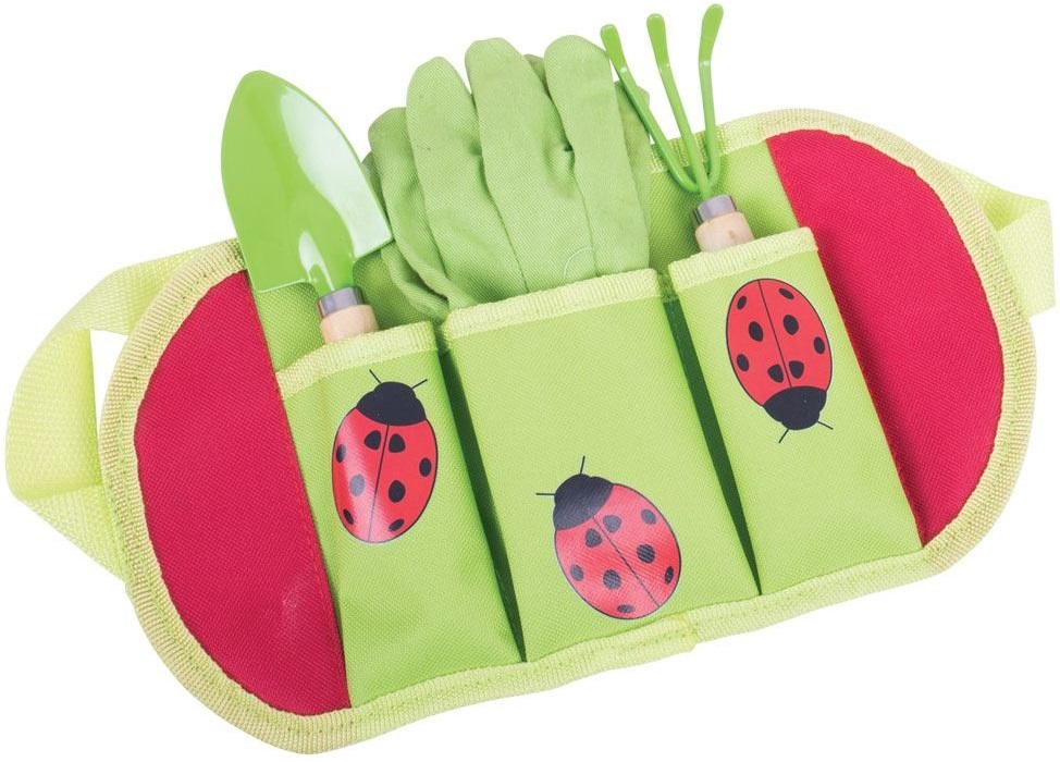 Set de joaca Bigjigs - Centura cu instrumente pentru gradina