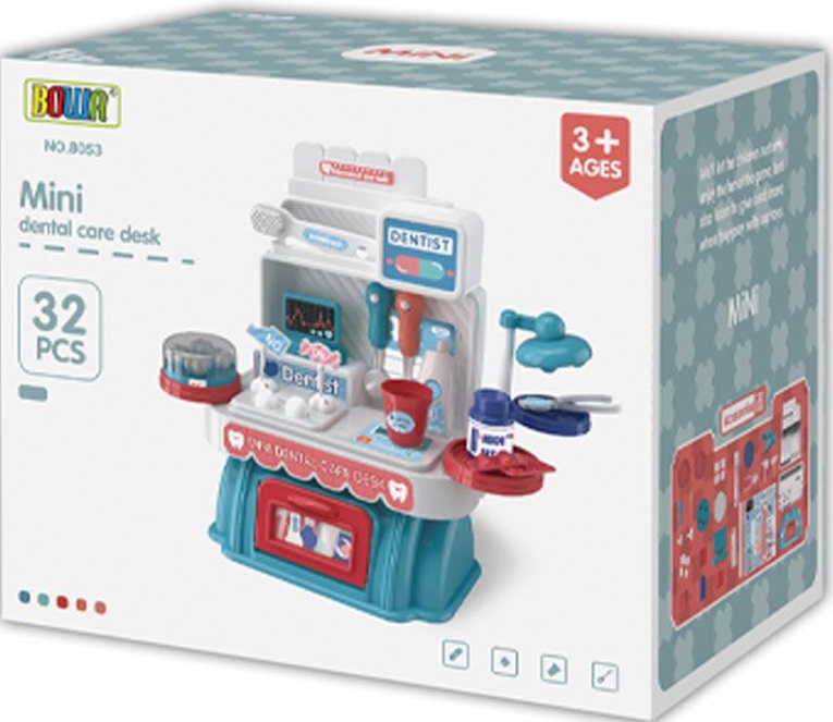 Set de joacă Bowa - Mini Cabinet stomatologic, 32 cm