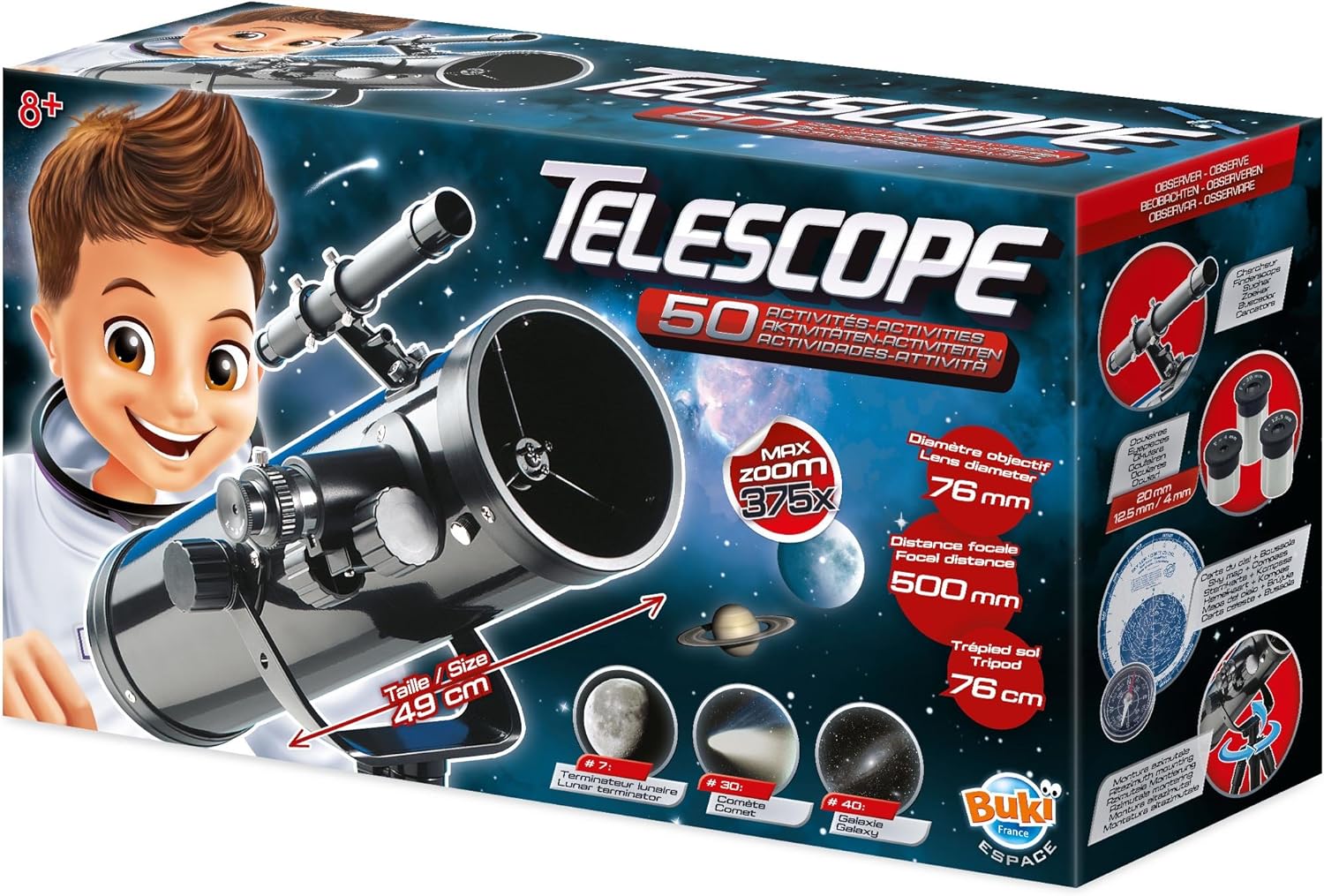 Set de joc Buki France - Telescop cu 50 de funcții și accesorii