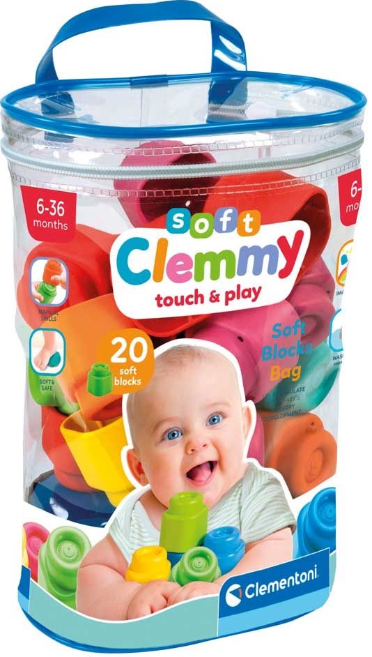 Constructor moale Clementoni Clemmy - 20 piese