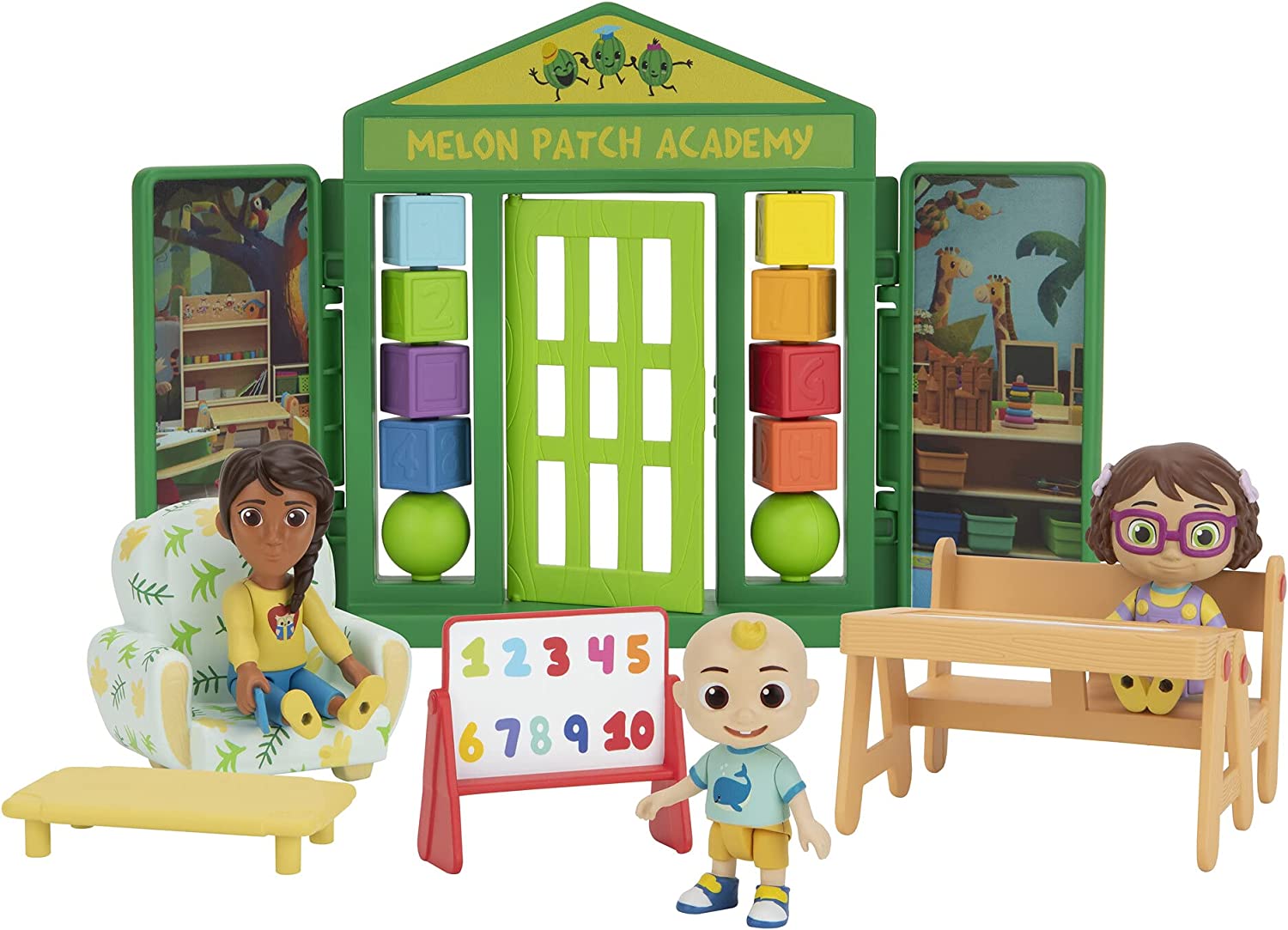 Set de joacă Cocomelon - Sala de clasă cu figurine