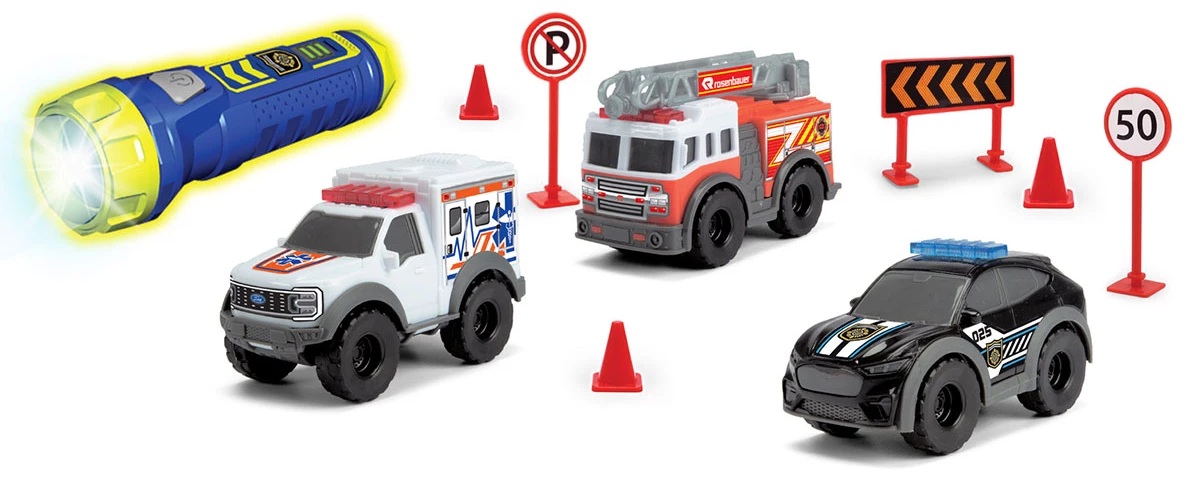 Set de joacă Dickie Toys SOS – Micro, 3 mașini