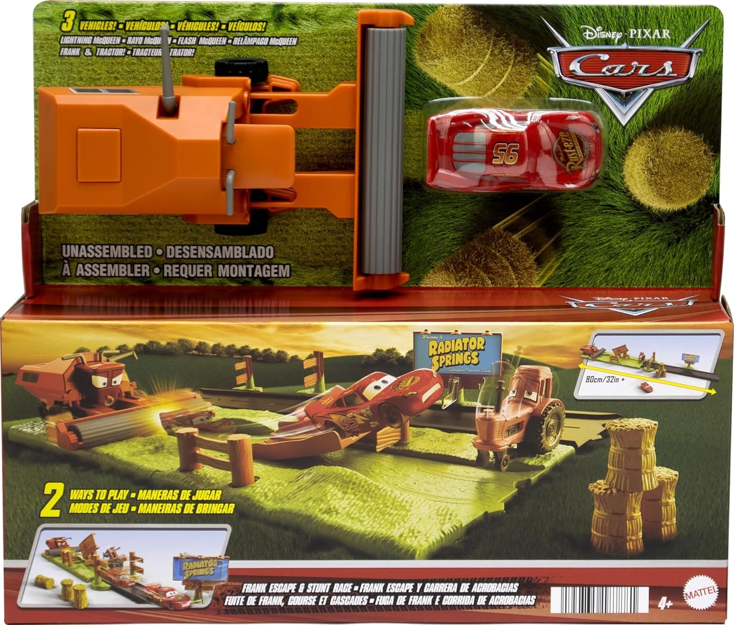 Set de joacă  Disney Pixar Cars - Frank Escape and Stunt Race
