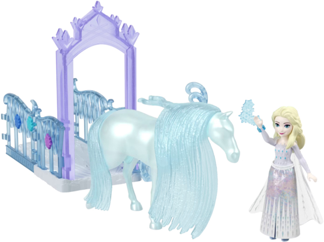 Set de joacă  Disney Princess - Cu păpușă de 9 cm și cal, sortiment