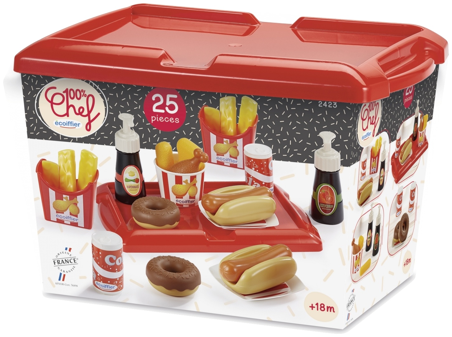 Set joc Ecoiffier - Hot dog, 25 piese