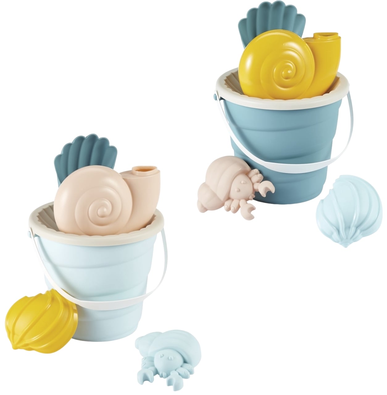 Set joc  Ecoiffier - Găleată pentru nisip în stil nautic, sortiment