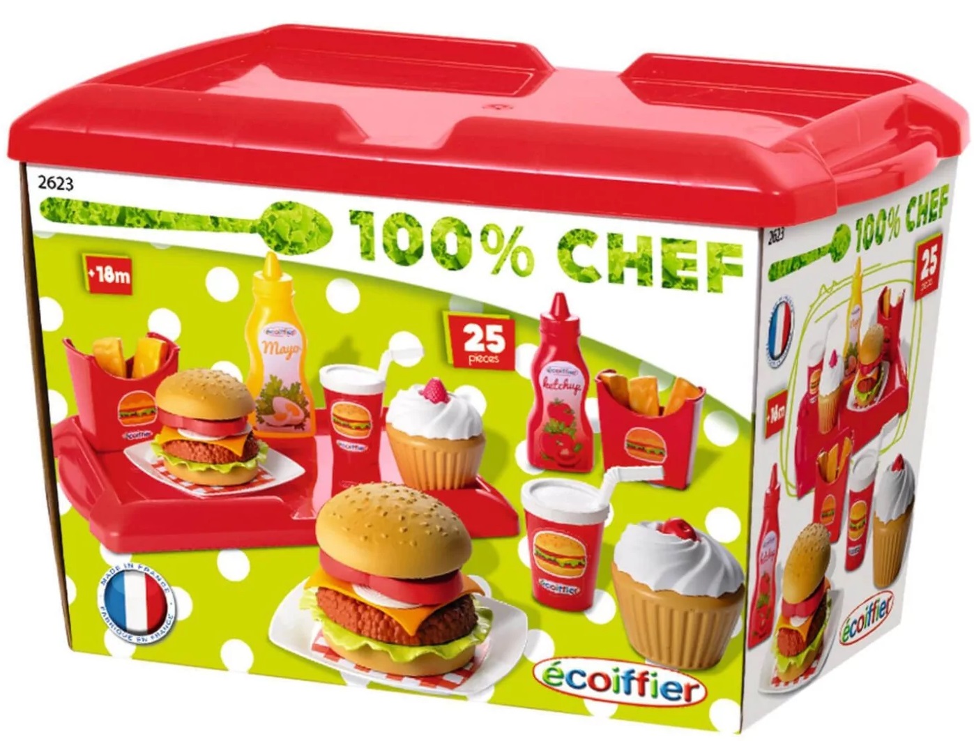 Set de joacă Ecoiffier - Set Hamburger
