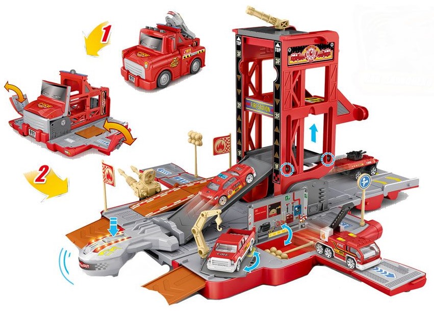 Set de joaca Force Link - Camion-parcare 2 in 1