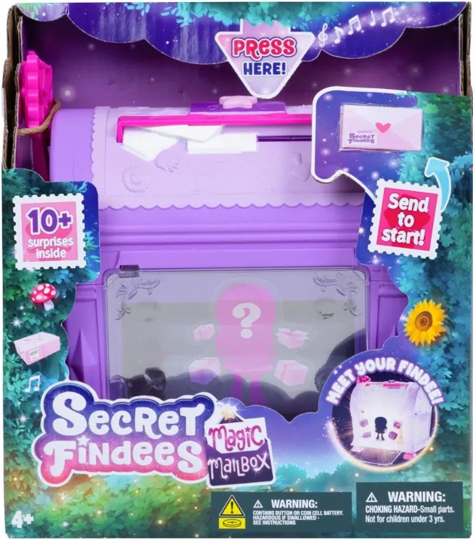 Set de joacă  Goliath Secret Findees - Prieten secret într-o cutie poștală, violet, sortiment