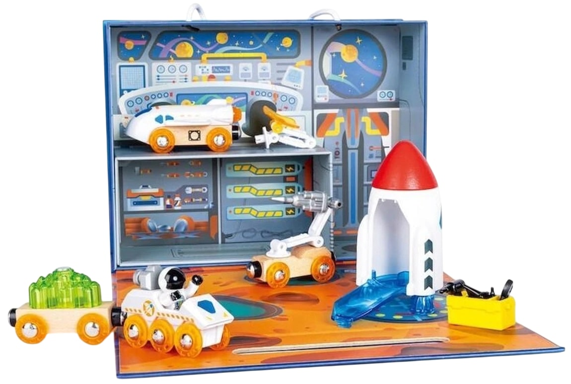 Set de joacă Hape International - Aventură spațială, 15 piese