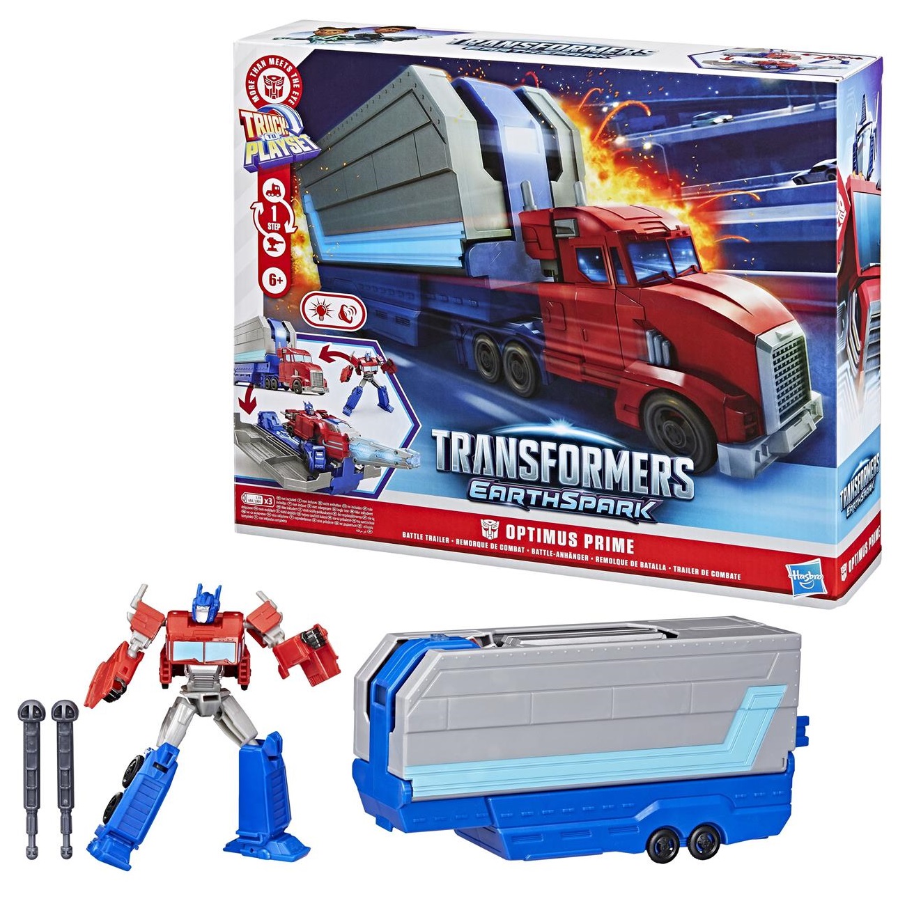 Set de joacă Hasbro Transformers - Optimus Prime, cu o figură în transformare