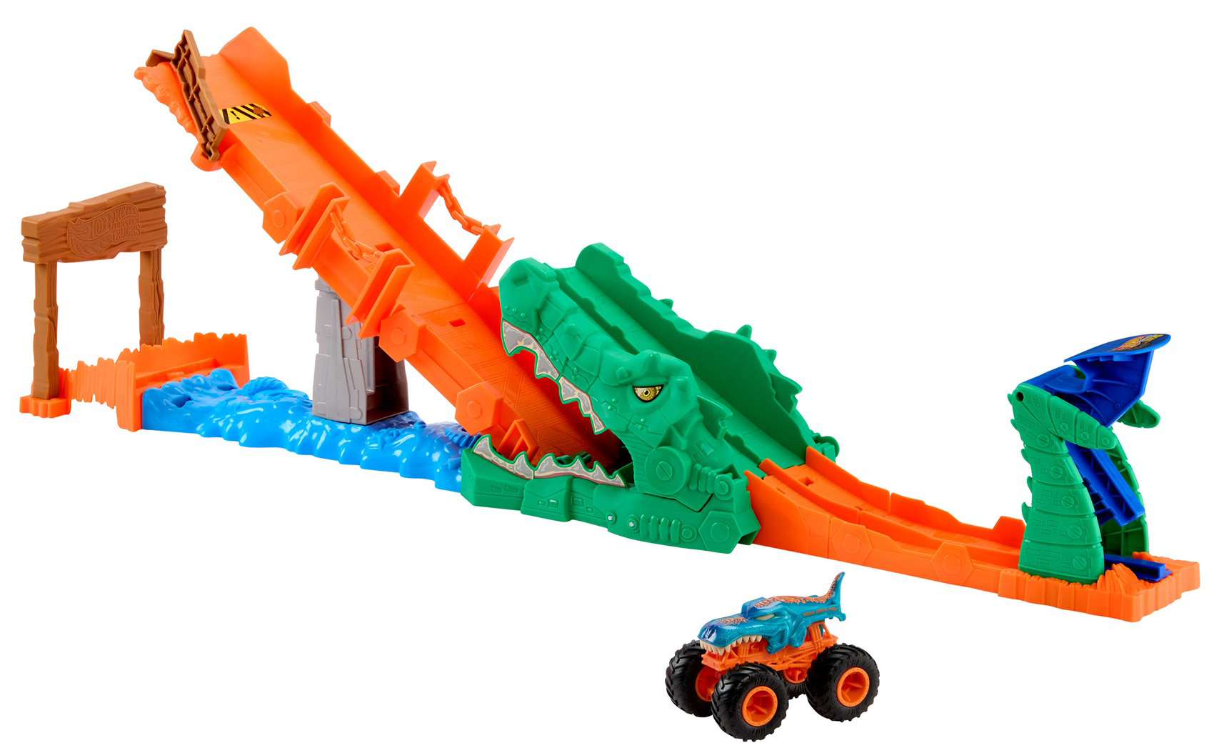 Set de joacă  Hot Wheels Monster Trucks - Gura crocodilului