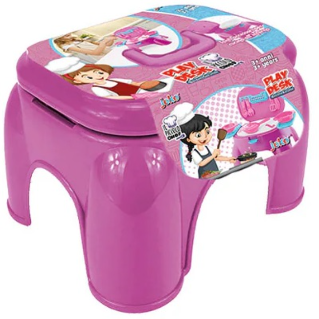 Set de joaca   IMC Toys - Scaun cu accesorii de gătit pentru fetiță