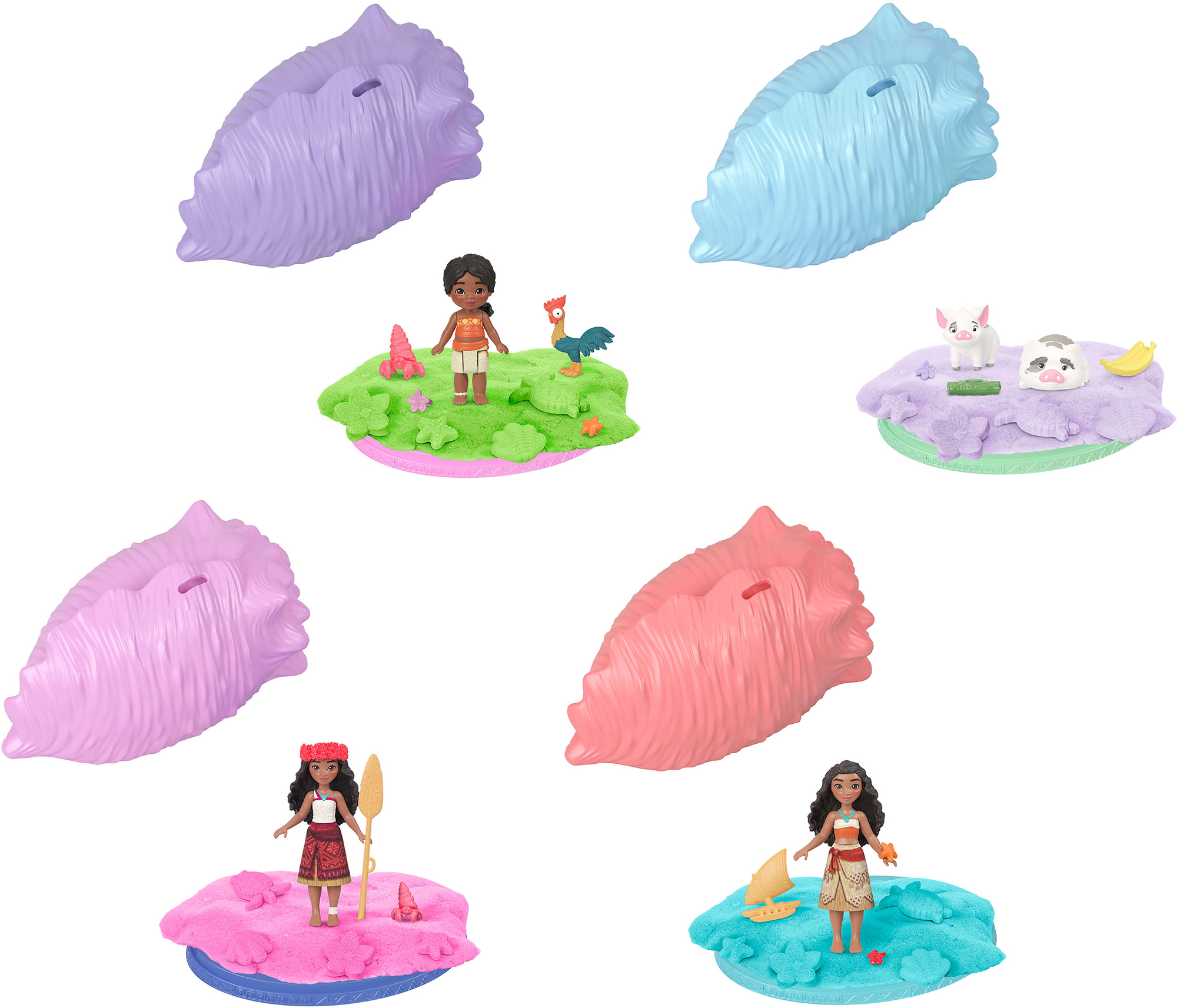 Set de joacă  cu surpriză Disney Princess - Midii, cu personaje din Brave Moana, sortiment