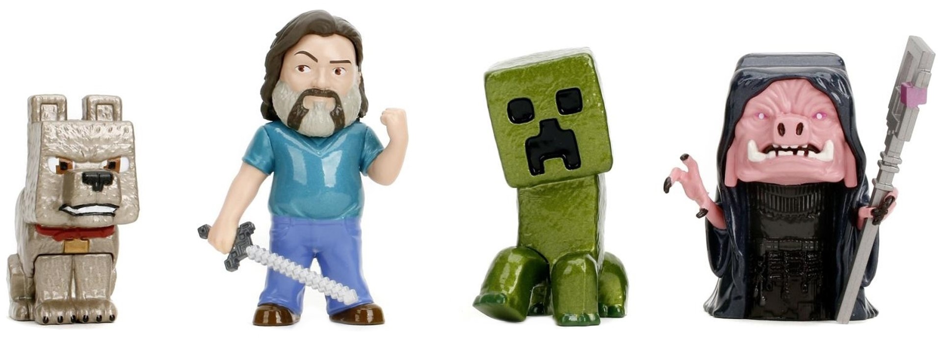Set de joacă Jada Toys - Minecraft, 4 figurine, 6.35 cm