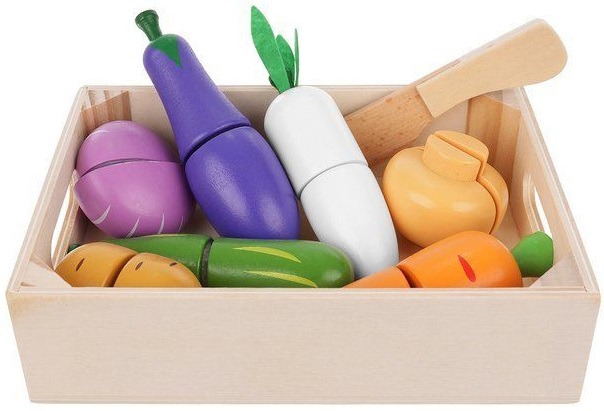 Set de joaca Kruzzel - Legume, jucarii de bucatarie