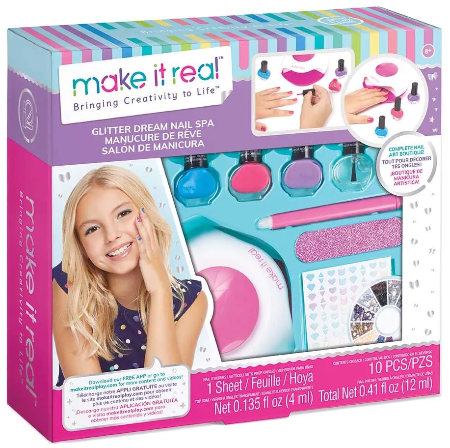 Set joc  Make It Real - Atelier de manichiura, Glitter Nail Spa