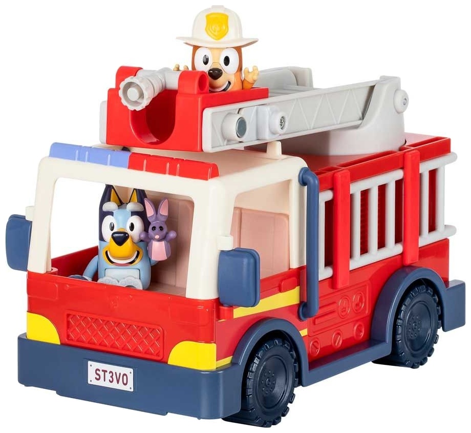 Set de joacă Moose Bluey - Mașină de pompieri cu 2 figurine