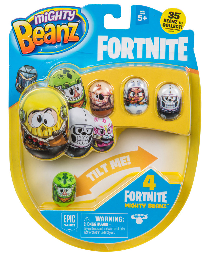 Joc interactiv Moose Mighty Beanz - Fortnite beans, set de 4 bucati