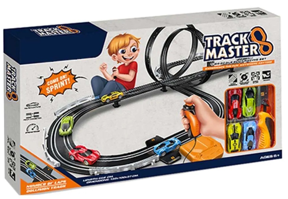 Set joc  Ocie - Track Master, Pista cu 4 mașini și 2 controlere