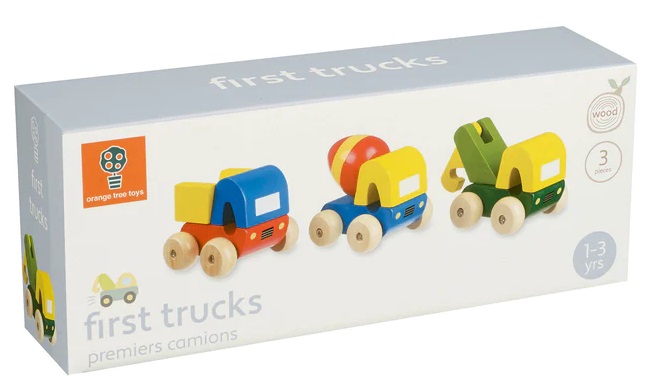 Set de joc Orange Tree Toys - Mașini de construcție, 3 piese