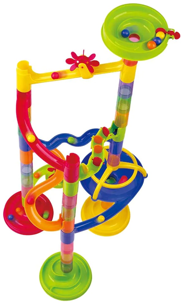Set joc  PlayGo -Prima mea cursă de marmură cu obstacole, 46 de piese
