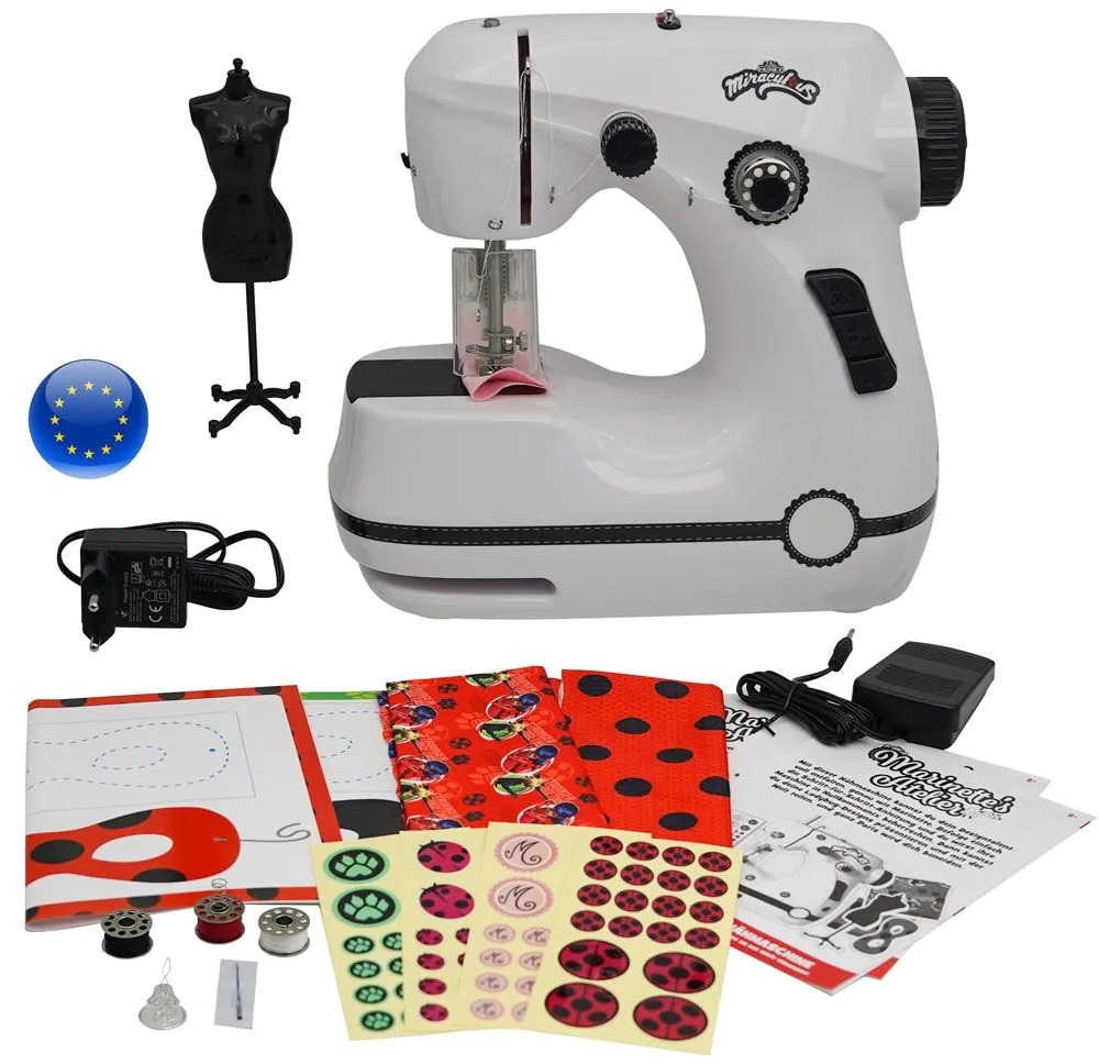 Set de joc Playmates Miraculous - Mașină de cusut cu accesorii