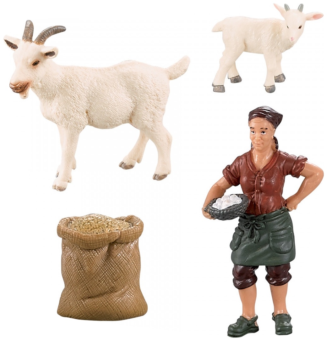 Set de joacă Rappa - Animale de fermă în cutie, 4 piese