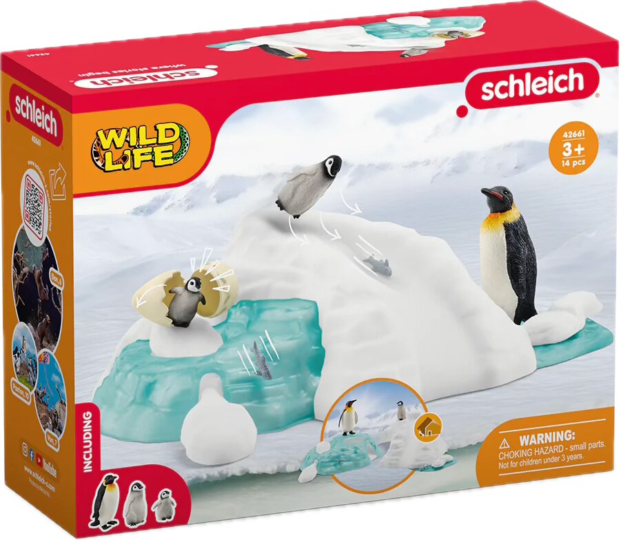 Set joc  Schleich Wild Life - O familie de pinguini