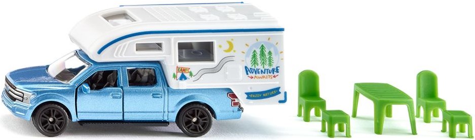 Set de jocuri Siku - Ford F150 Pick-up camper